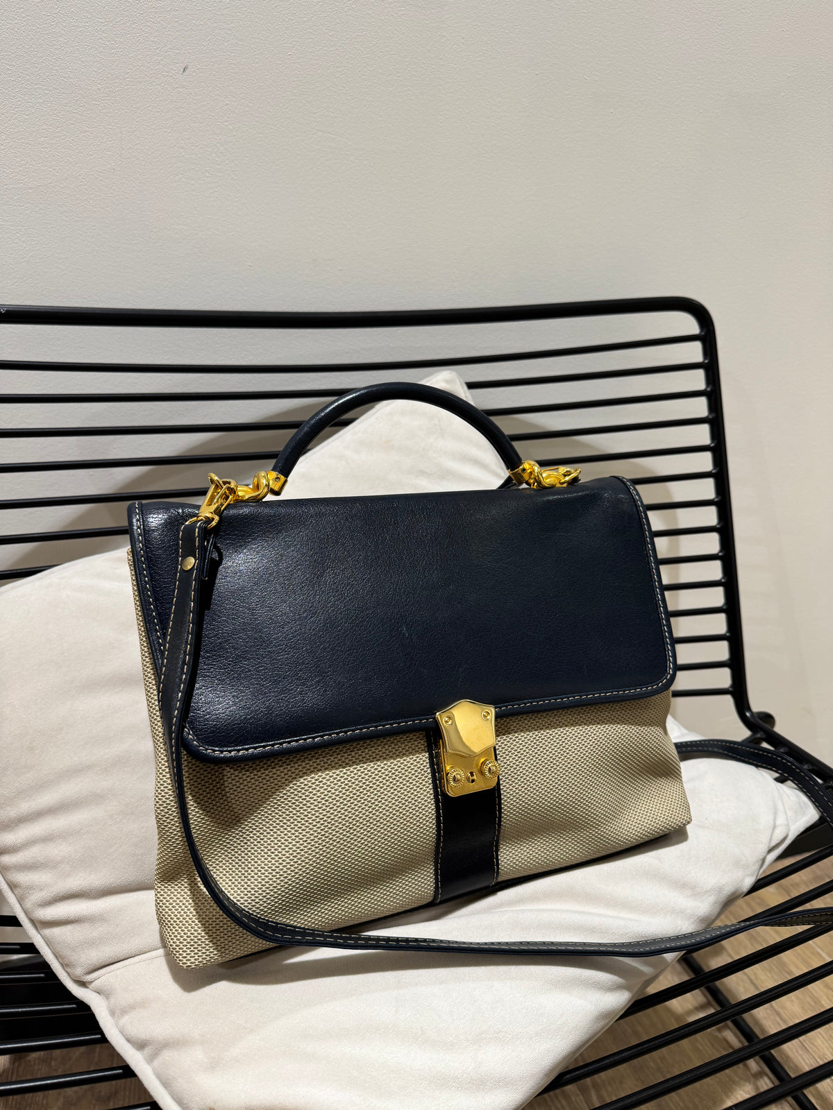 Sac à main vintage bandoulière en cuir