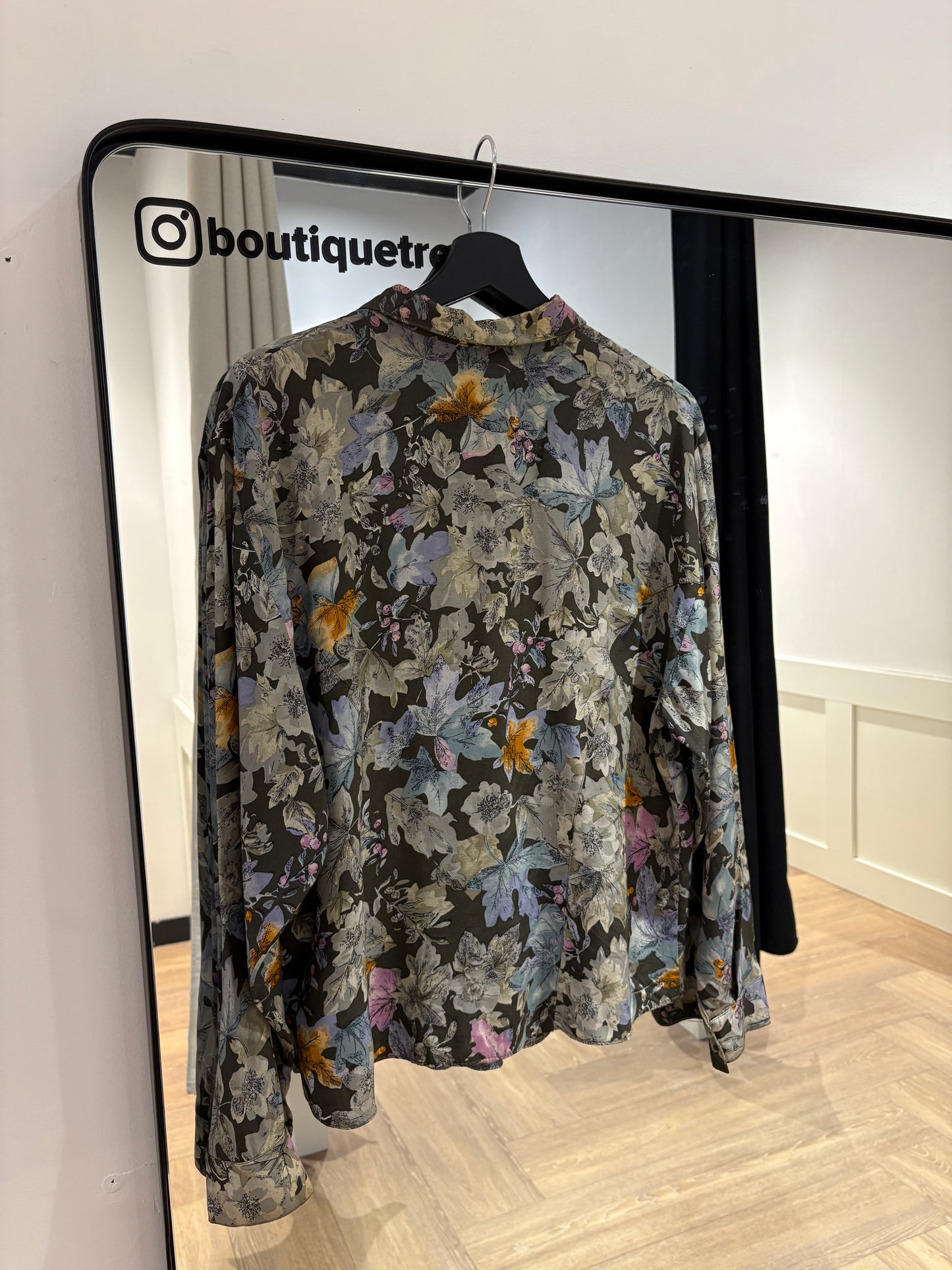 Blouse vintage à fleurs M