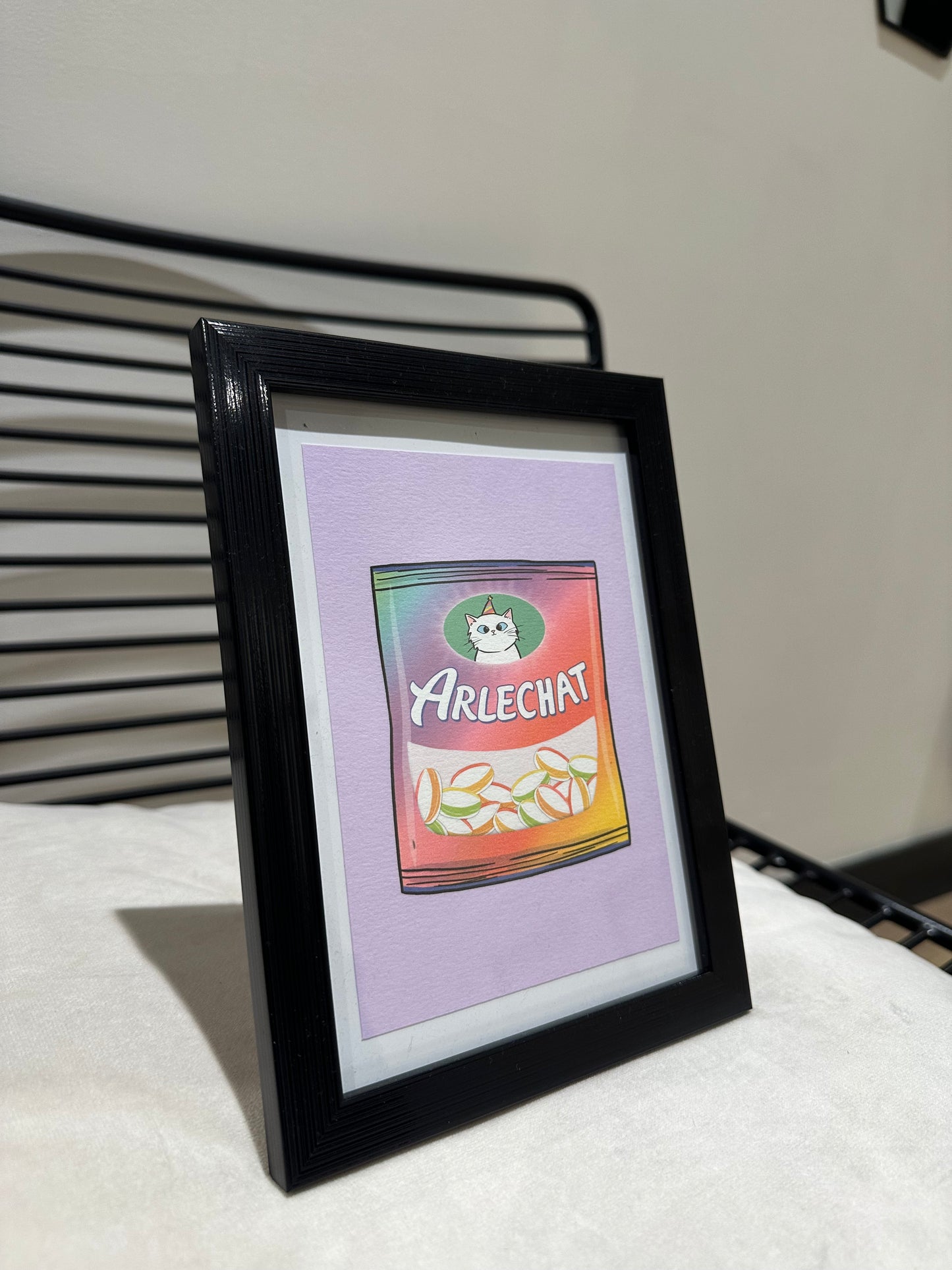 Affiche Arlechat A6 de l’Atelier Chatmallow