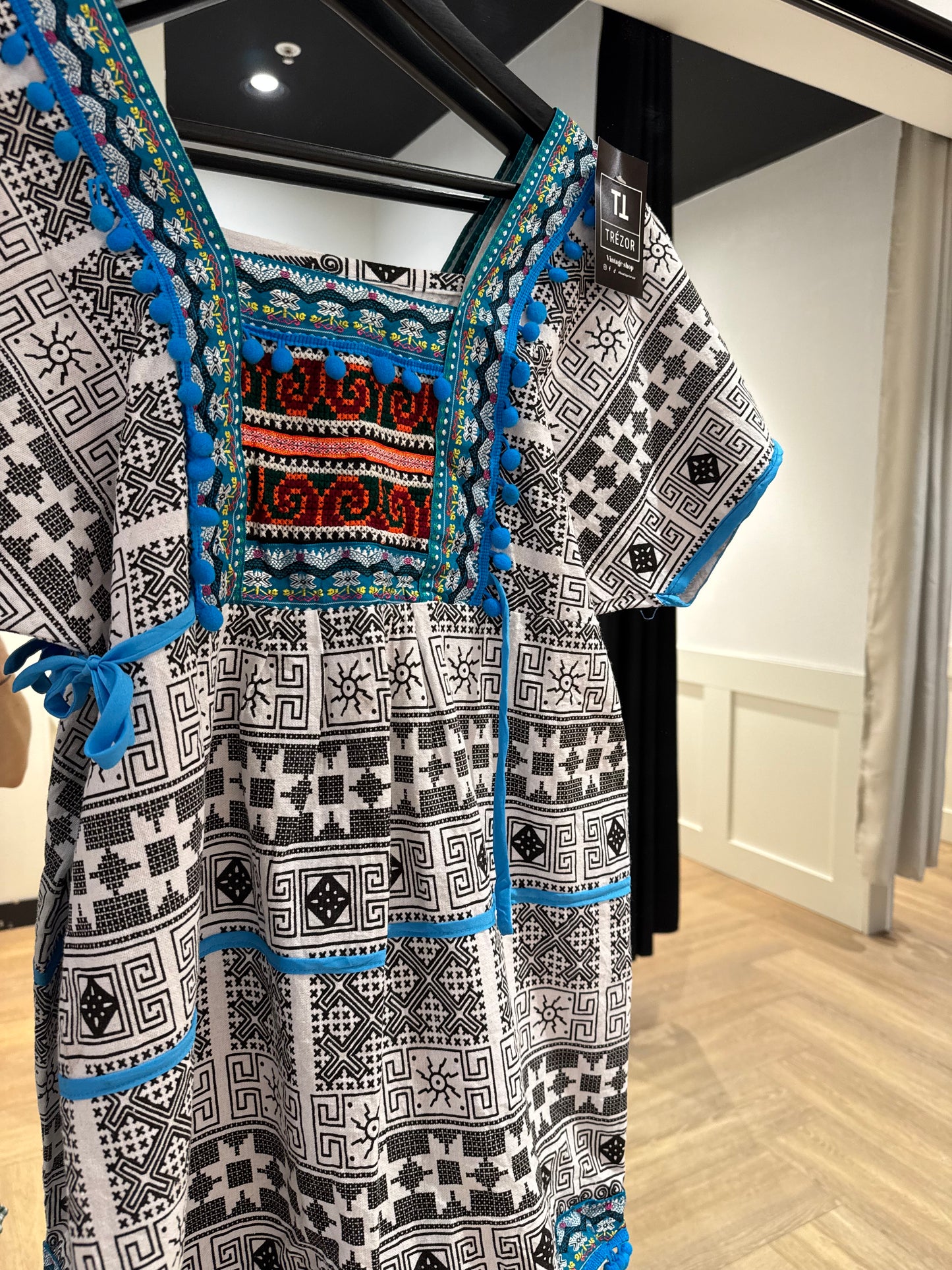 Blouse d’été à motifs géométriques S