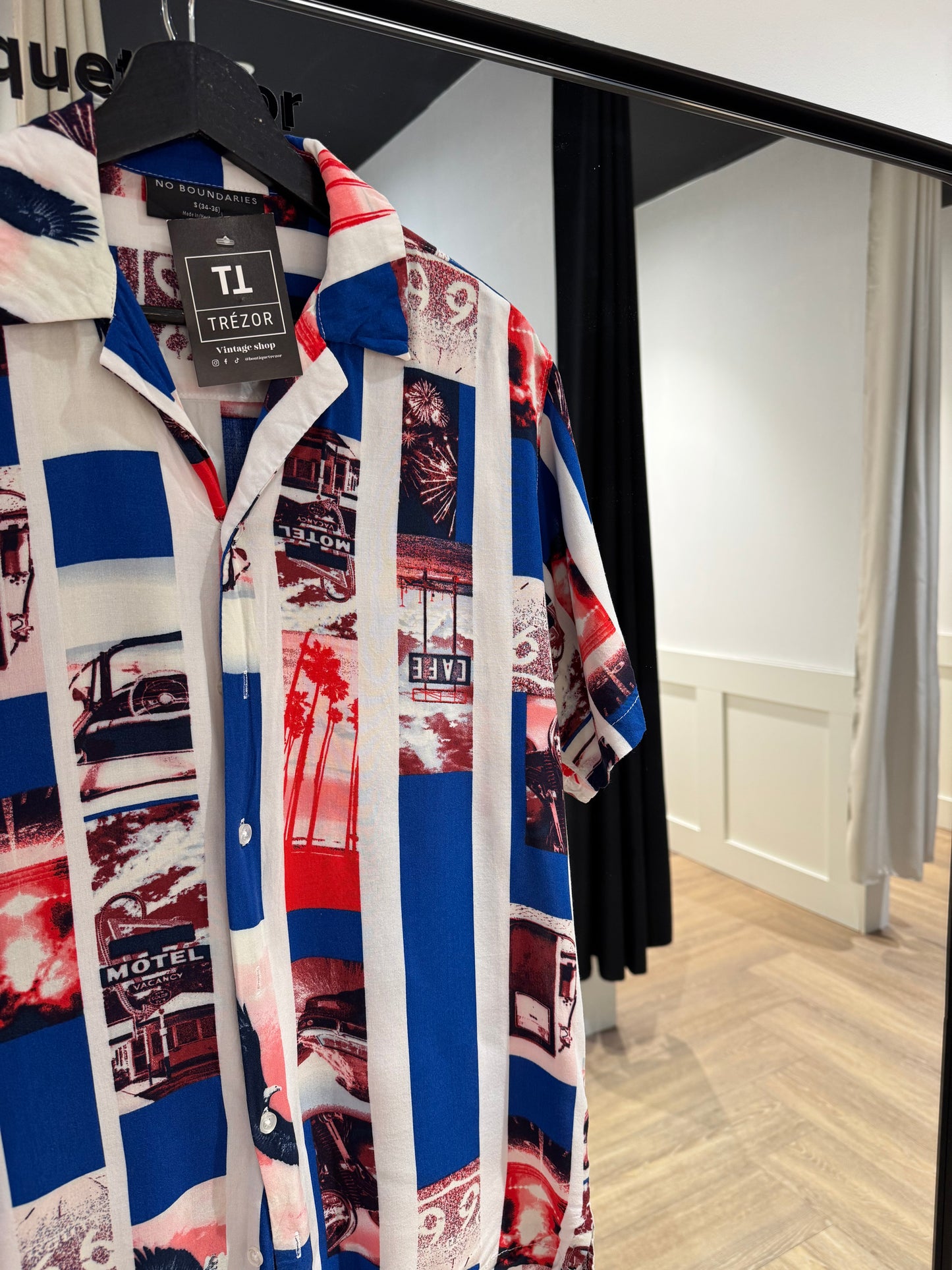 Chemise d’été à motifs Homme S