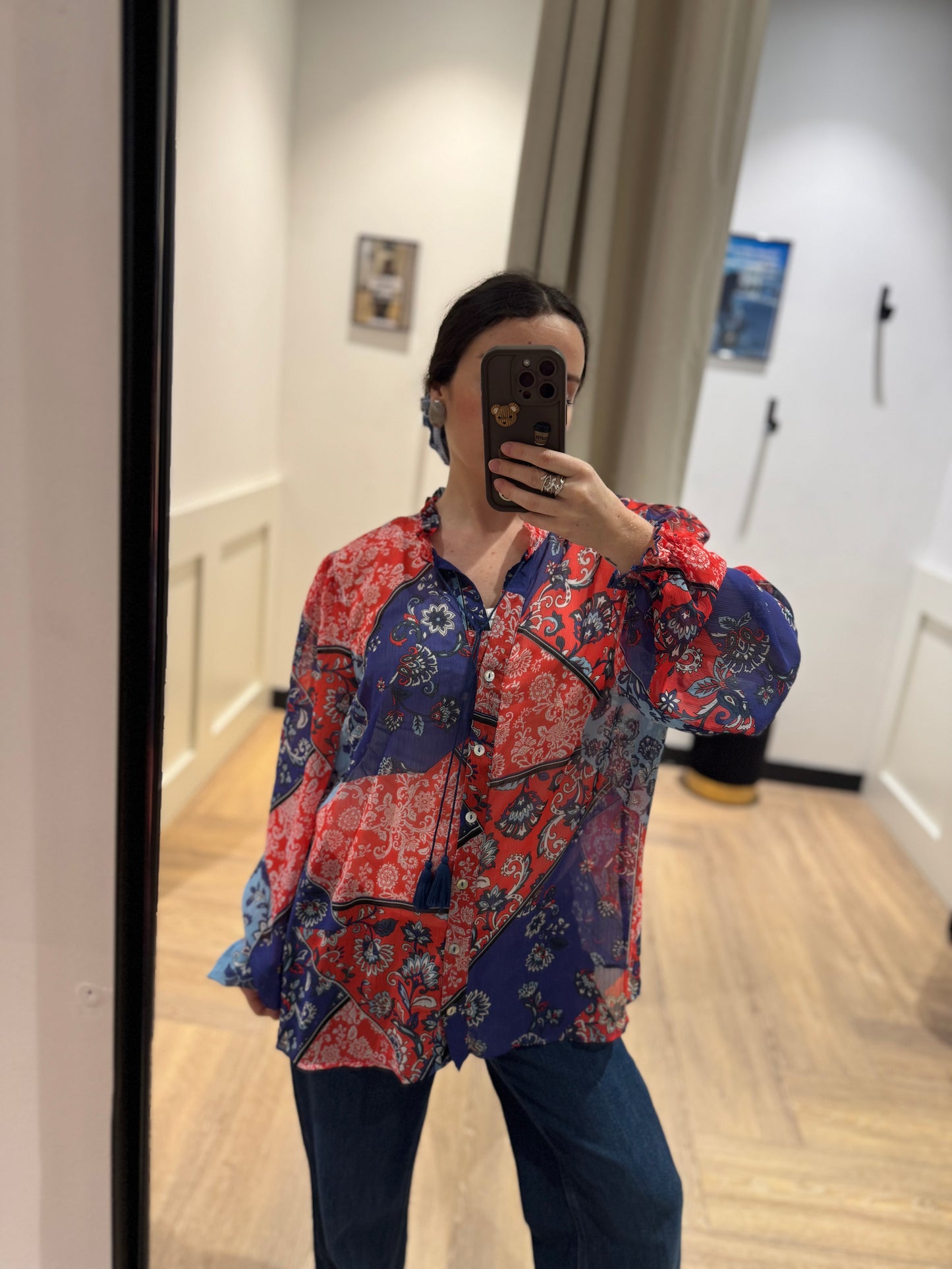 Blouse à motifs XL