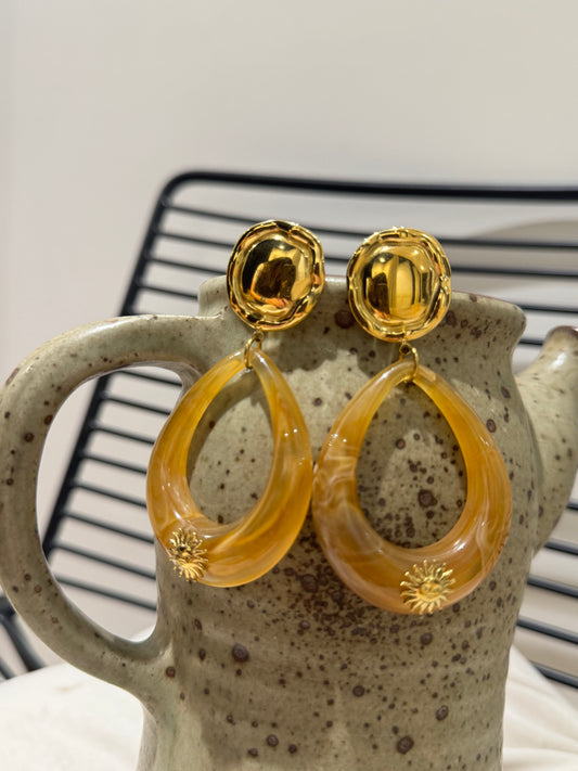 Boucles d’oreille soleil
