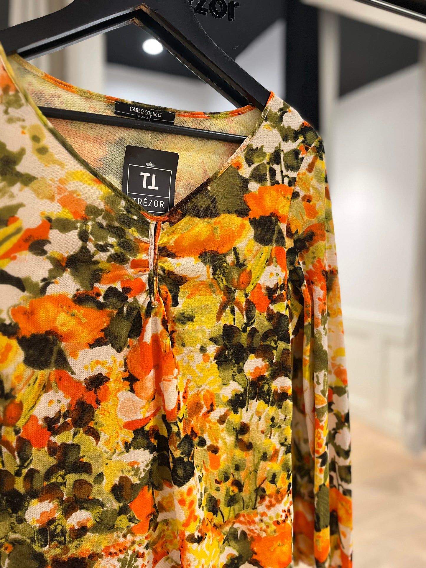 Top à fleurs L