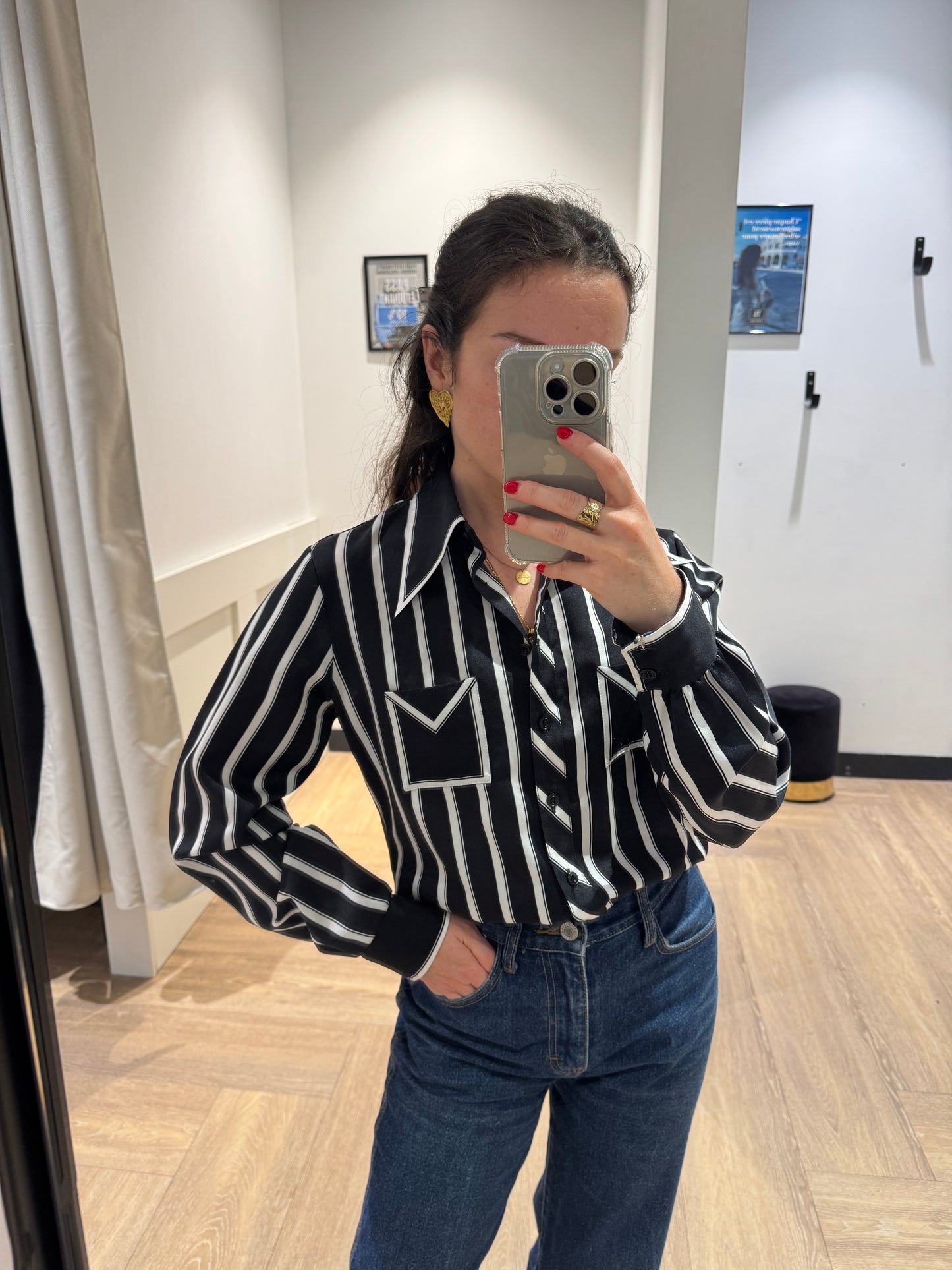 Blouse à rayures XS