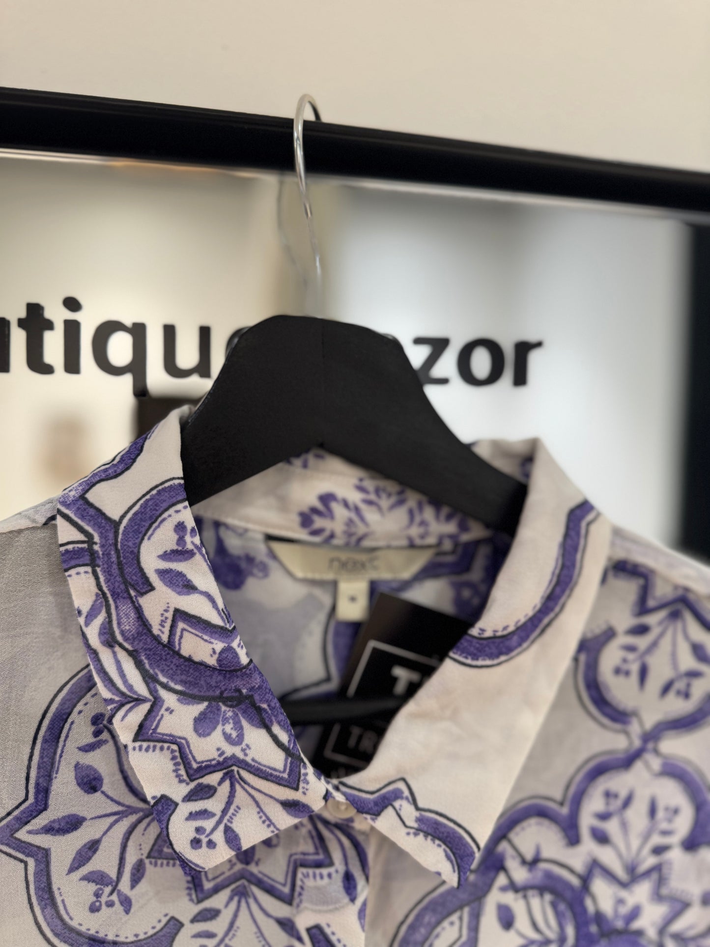 Blouse fluide à motifs L