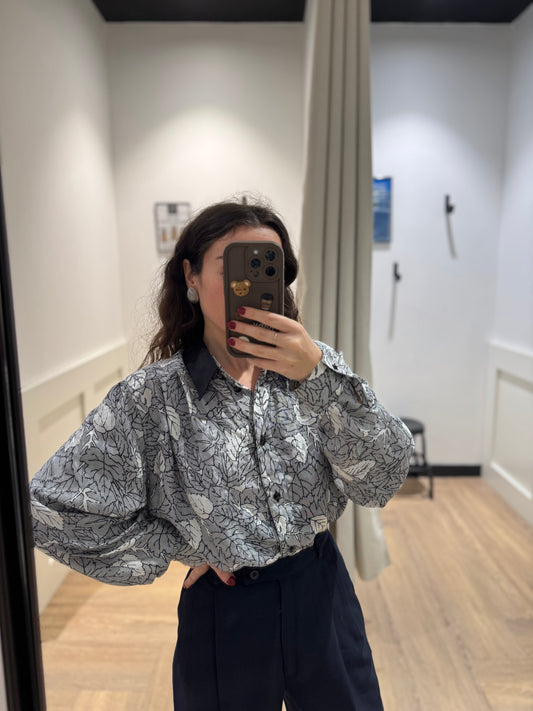 Blouse vintage à motifs M