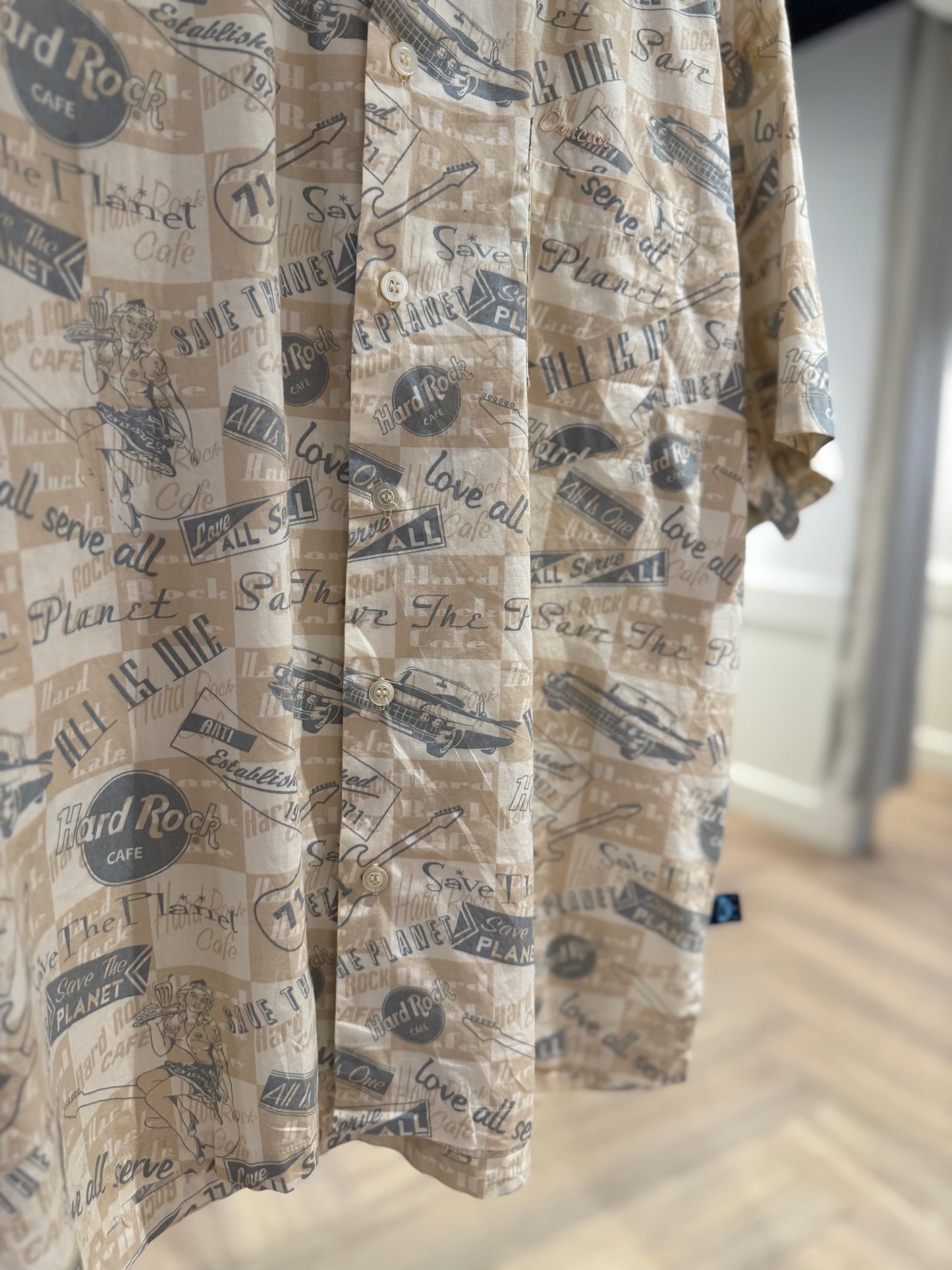 Chemise d’été HardRock Café à motifs M