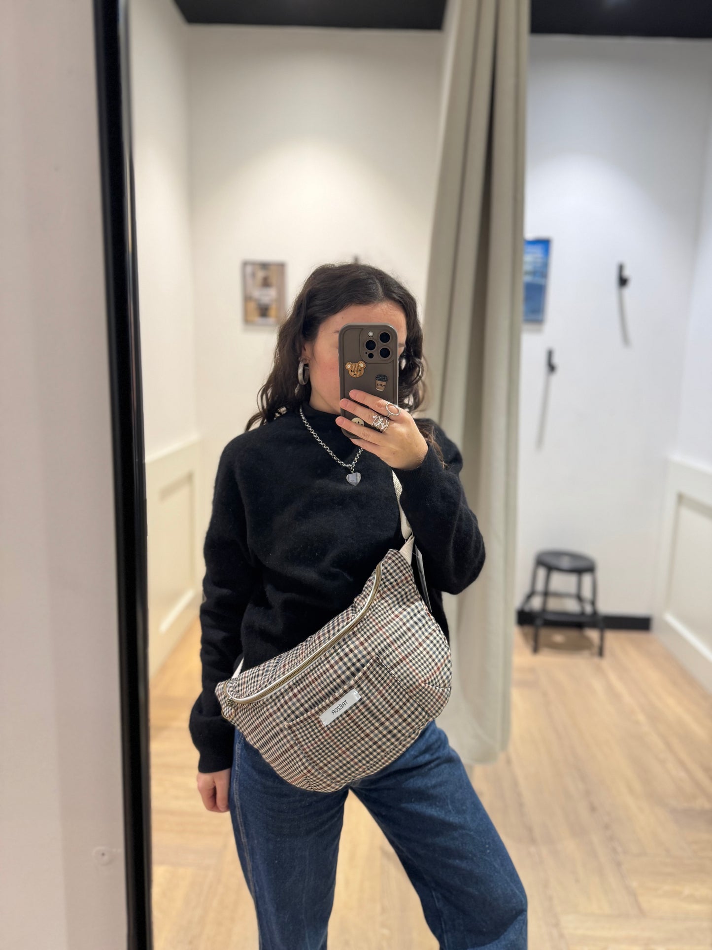 Sac banane grand modèle upcyclé fait main