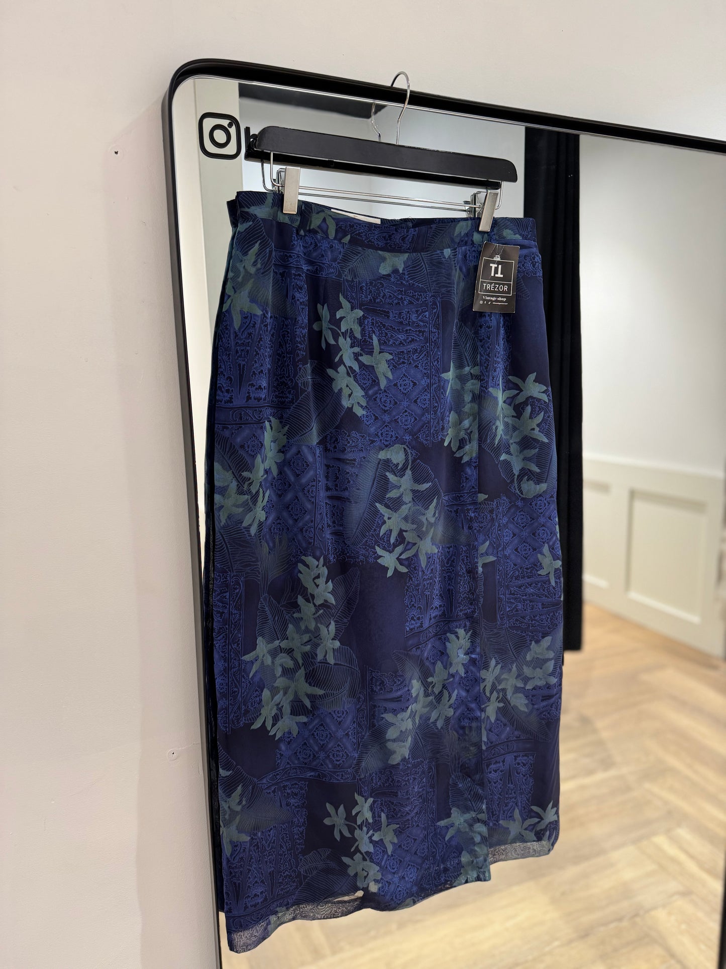 Jupe vintage à fleurs 44