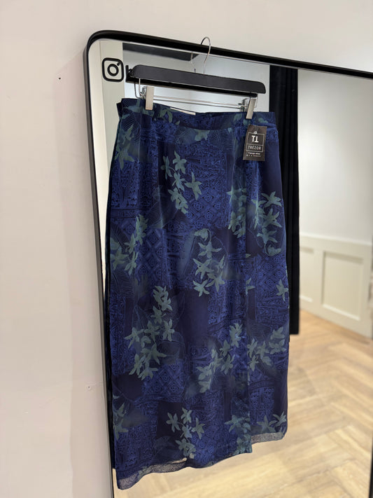 Jupe vintage à fleurs 44