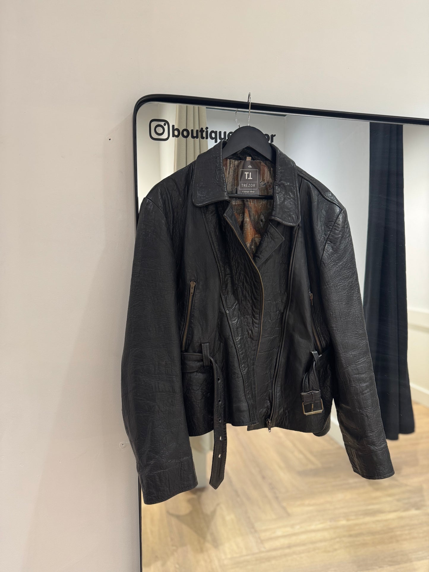 Perfecto noir en cuir M