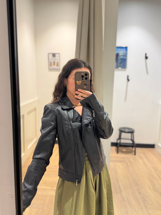 Veste perfecto en cuir noir 