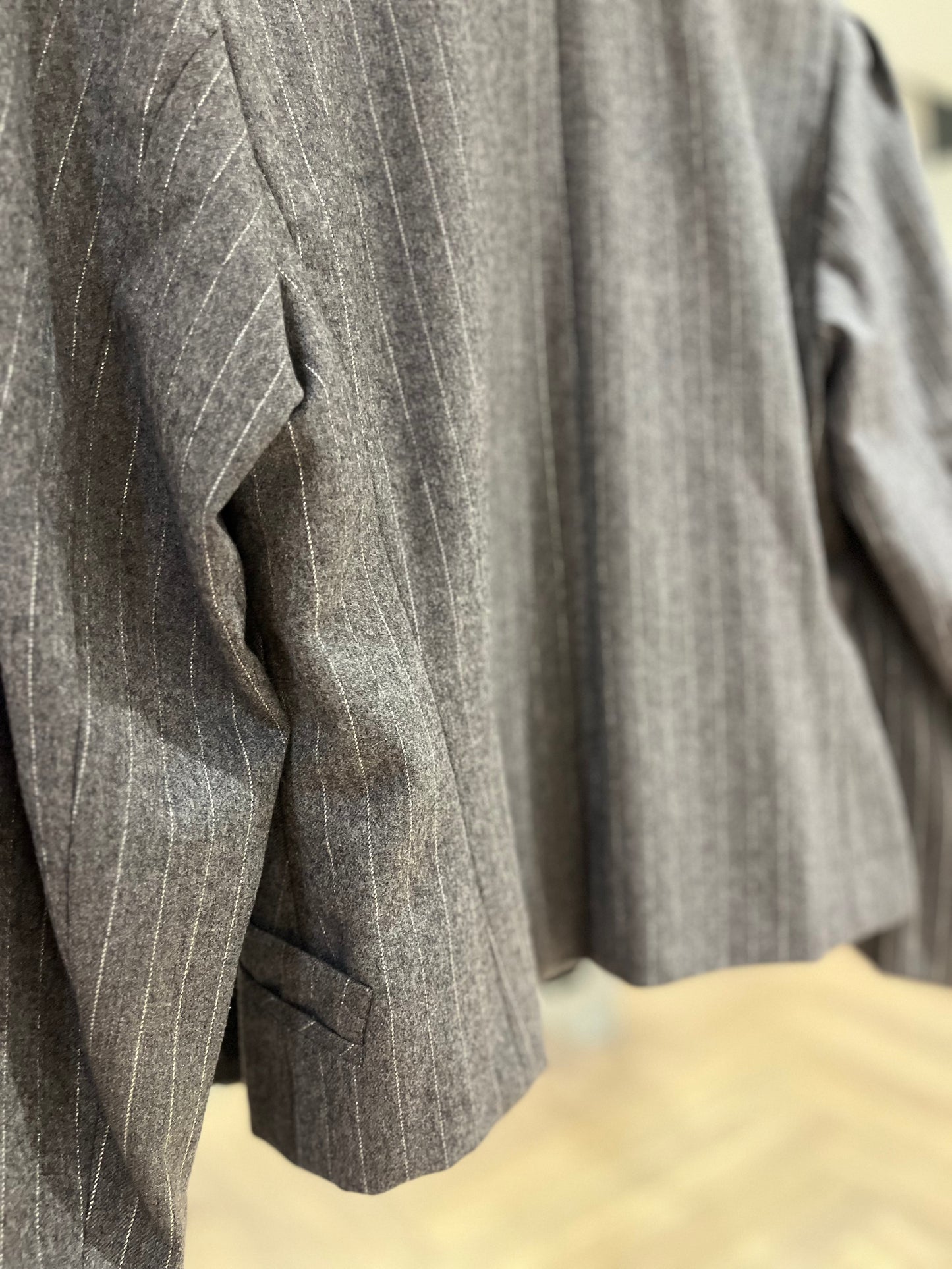 Blazer à fines rayures M