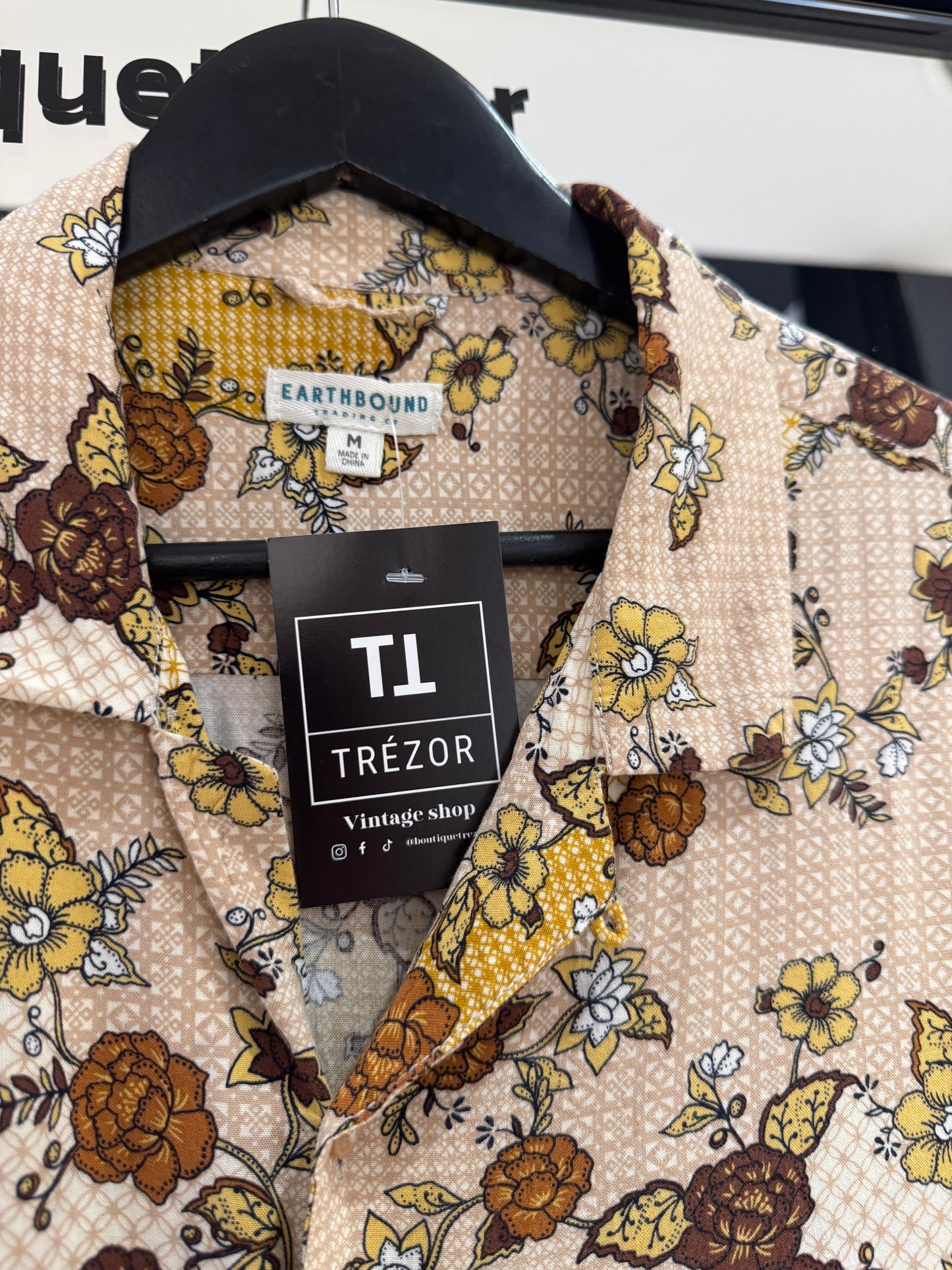 Chemise homme d’été à motifs M