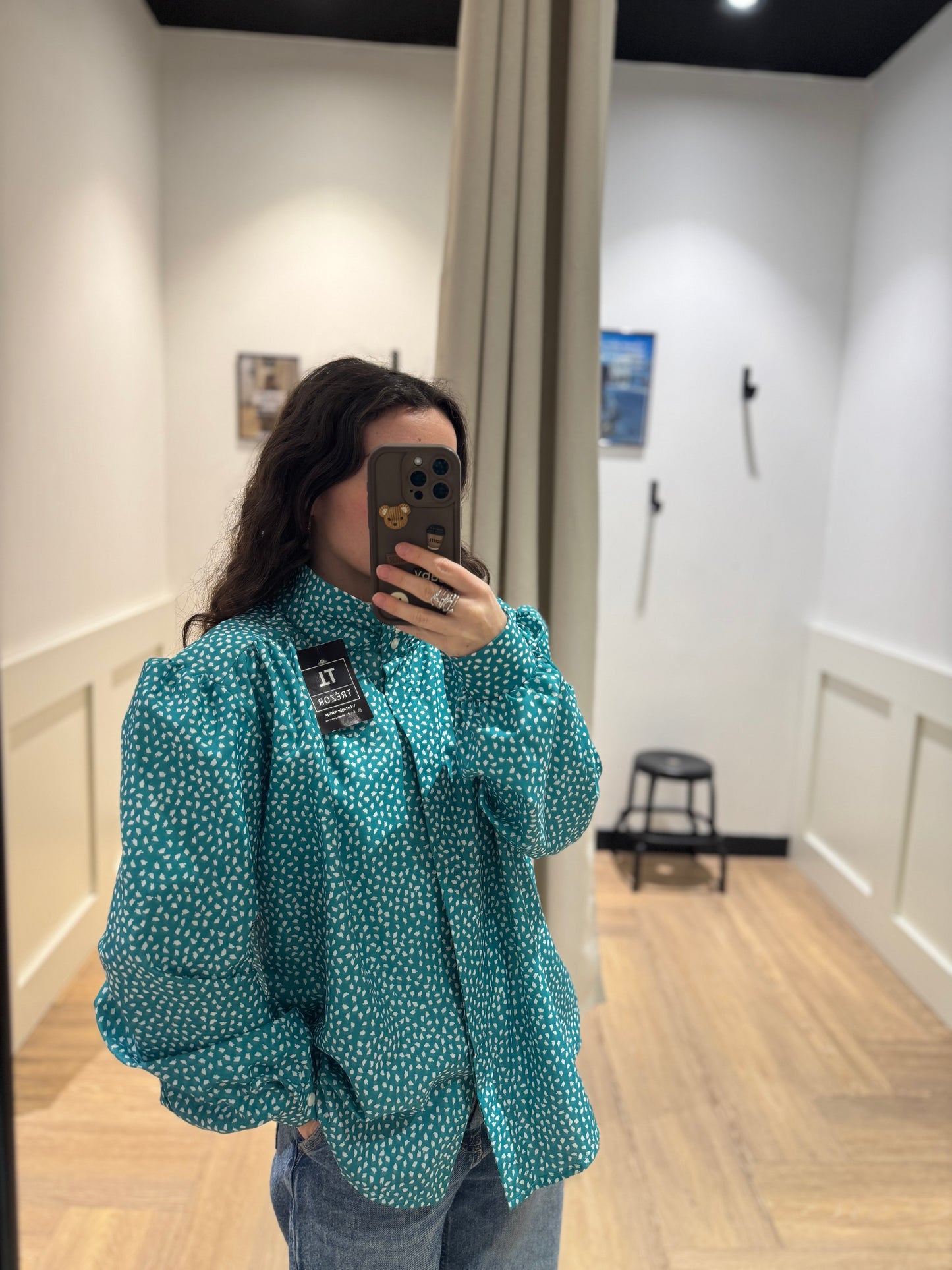 Blouse vintage à motifs XXL