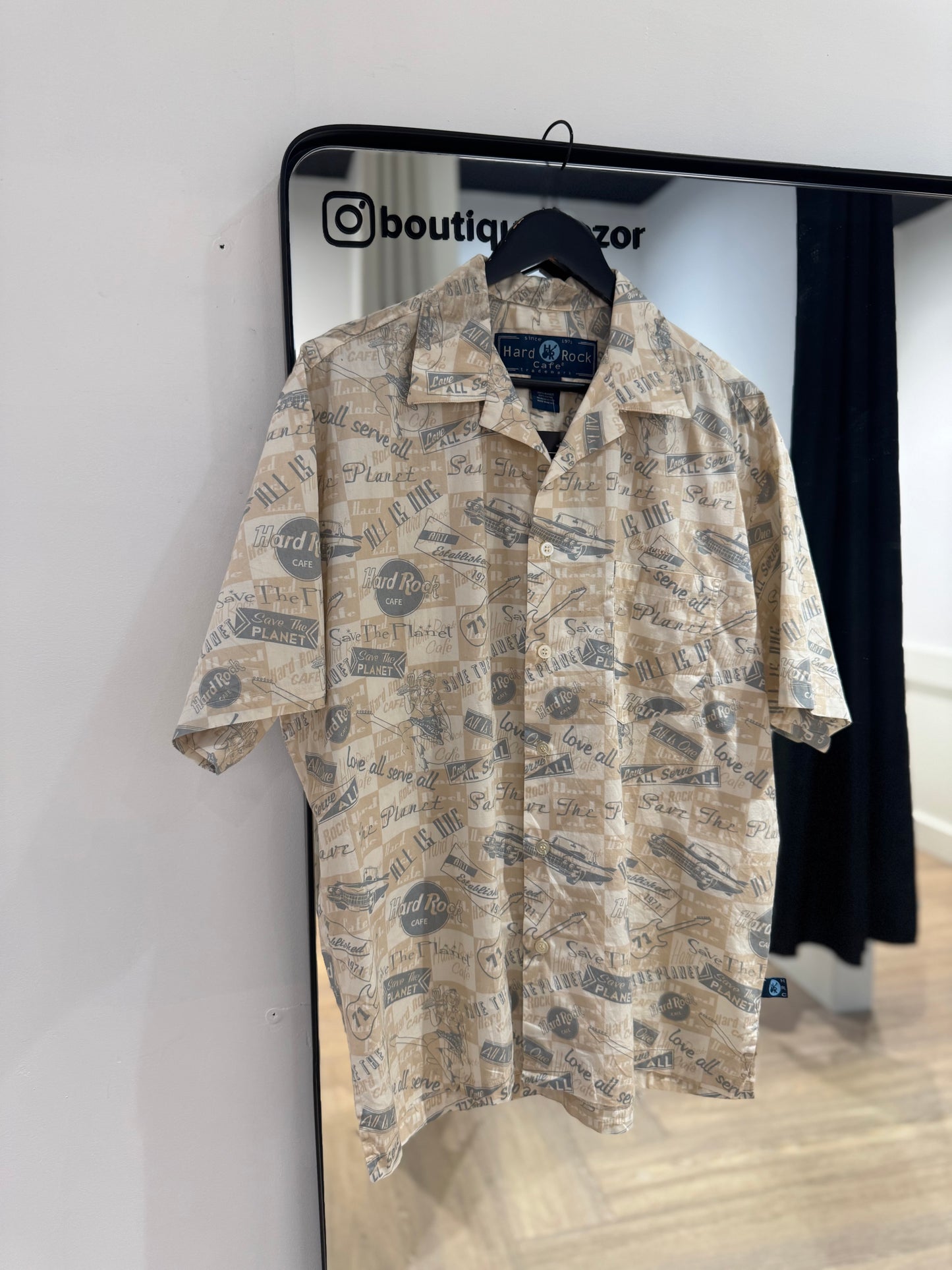 Chemise d’été HardRock Café à motifs M
