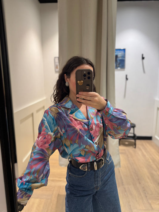 Blouse à fleurs L