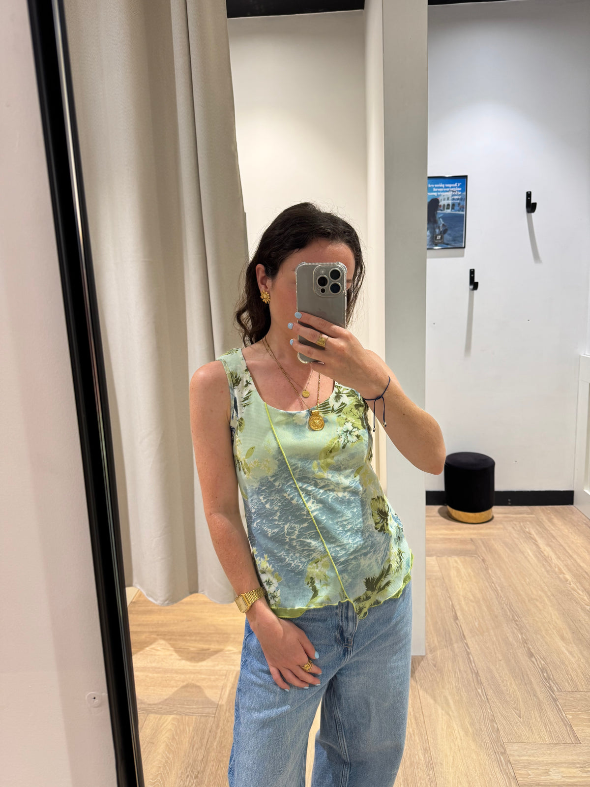 Débardeur vintage à motifs S