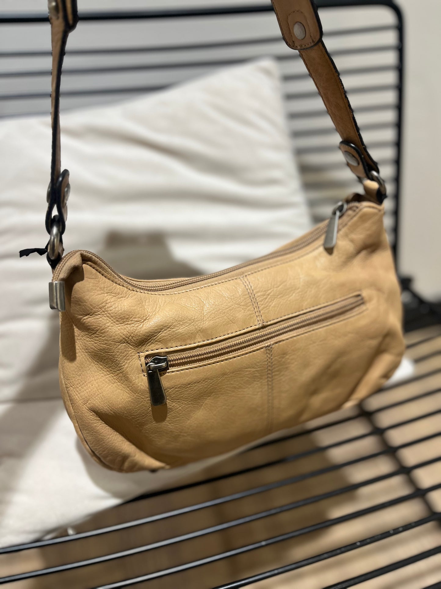 Sac baguette en cuir