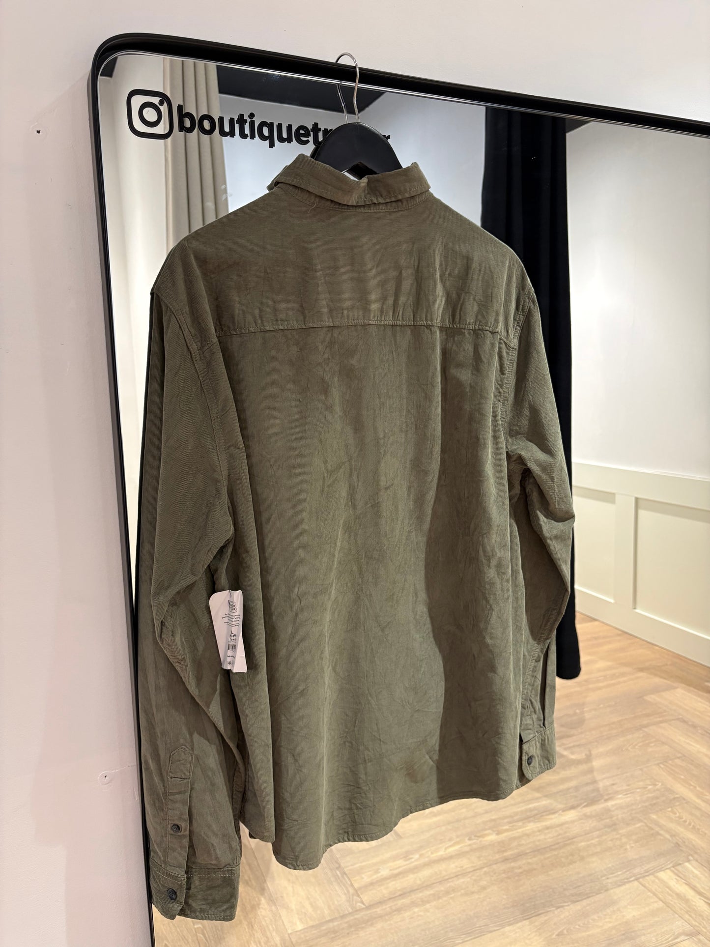 Chemise en velours Homme XL