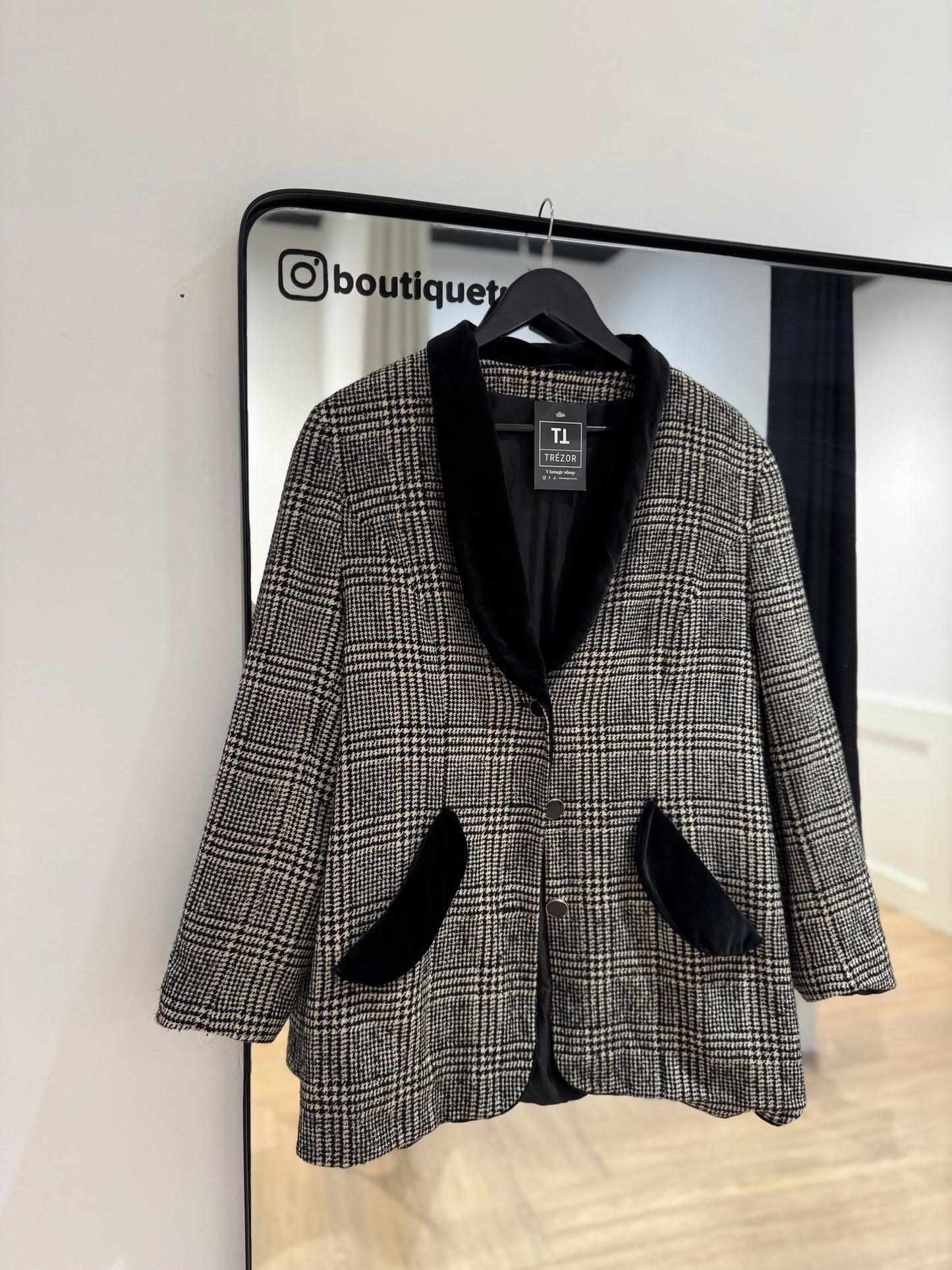Blazer à carreaux M/L