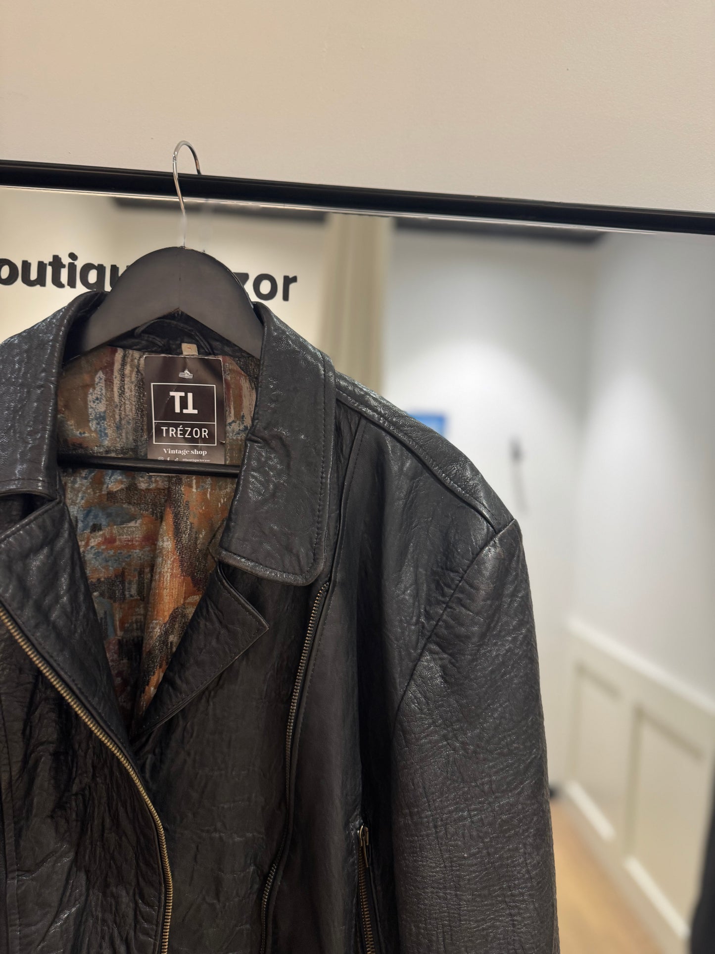 Perfecto noir en cuir M