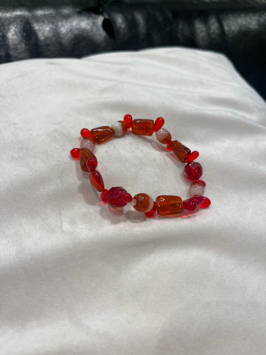 Bracelet perles en verre