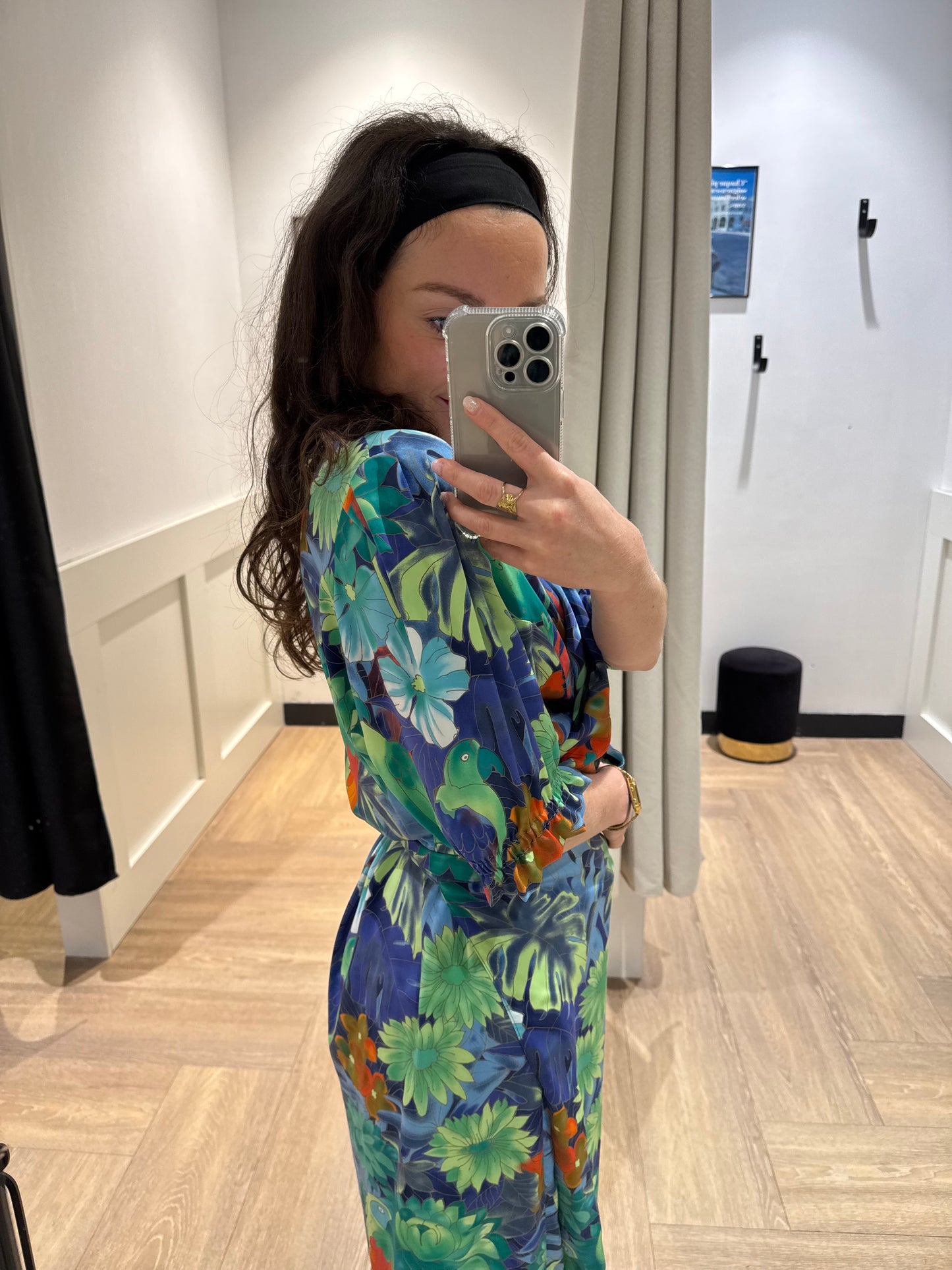 Robe vintage à motifs L