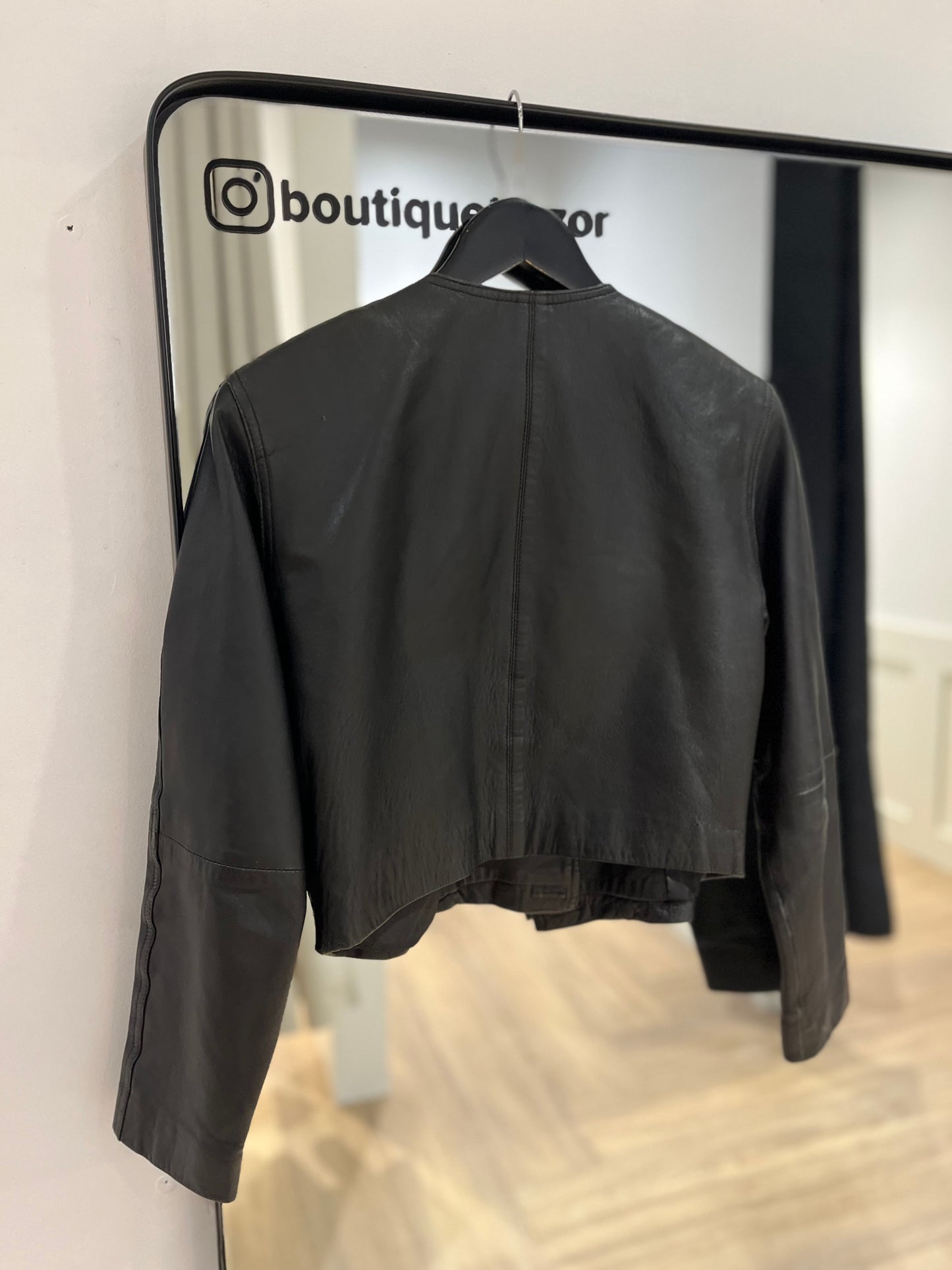 Veste en cuir vintage S