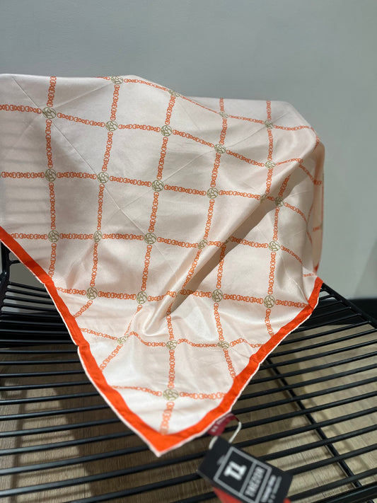 Foulard à motifs en soie