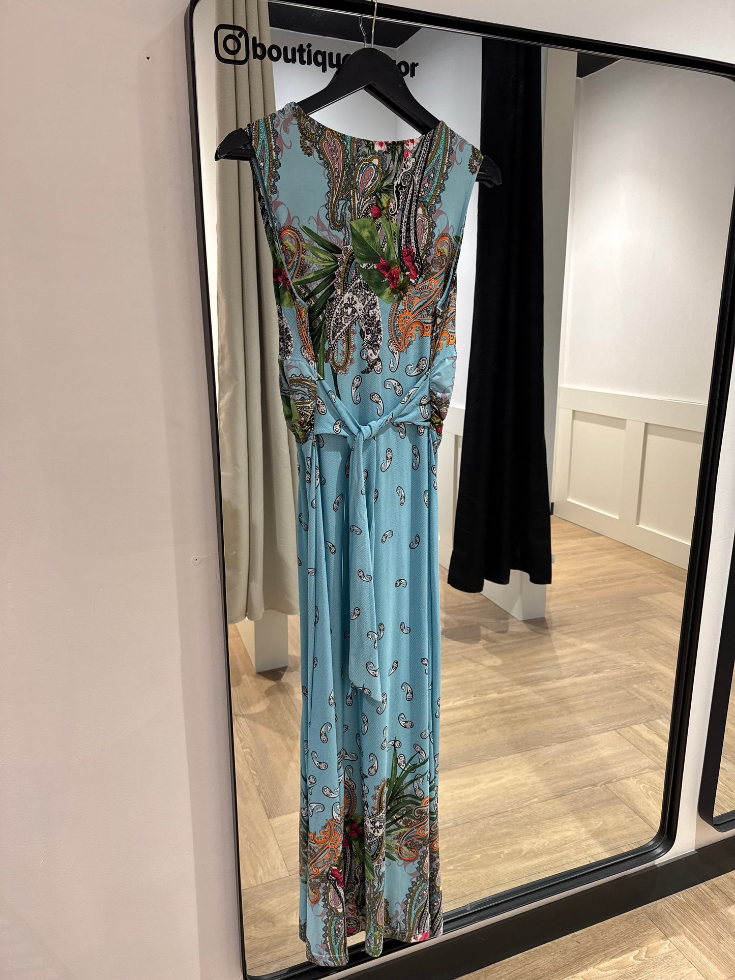 Robe longue à motifs L