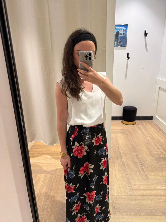 Jupe longue à fleurs 36