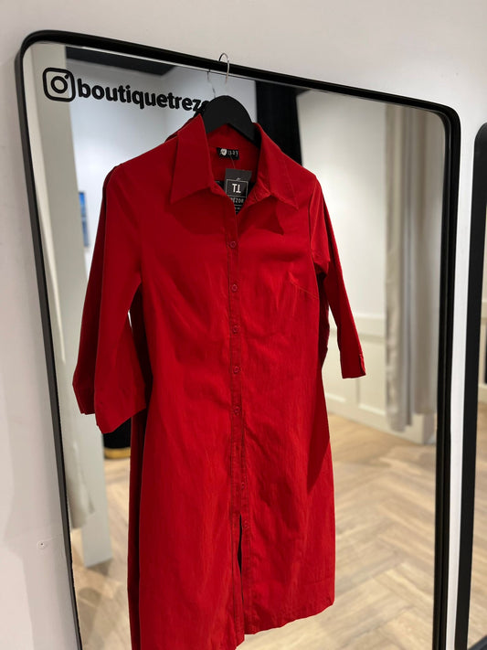 Robe vintage rouge M