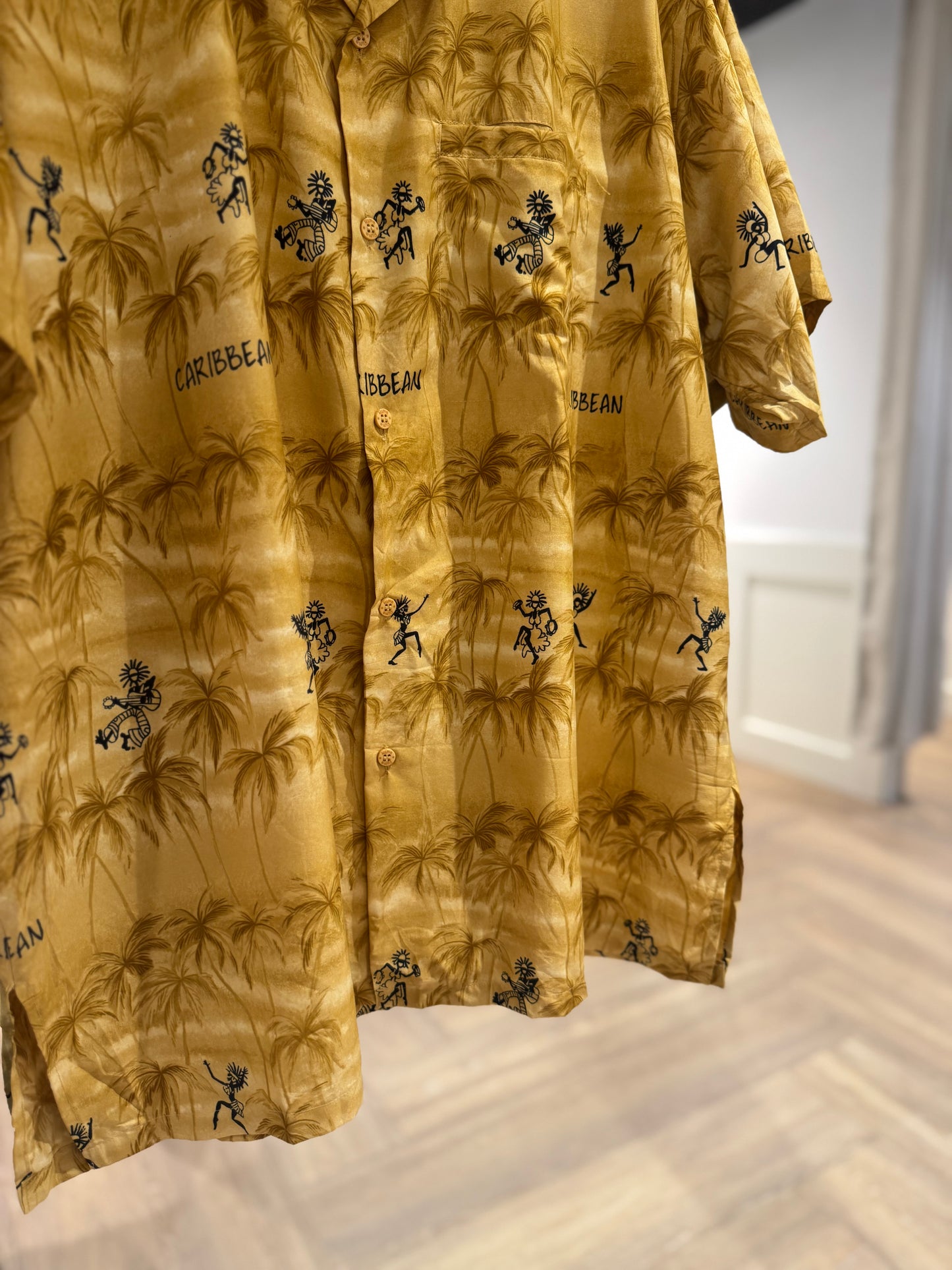 Chemise d’été homme à motifs palmiers XL