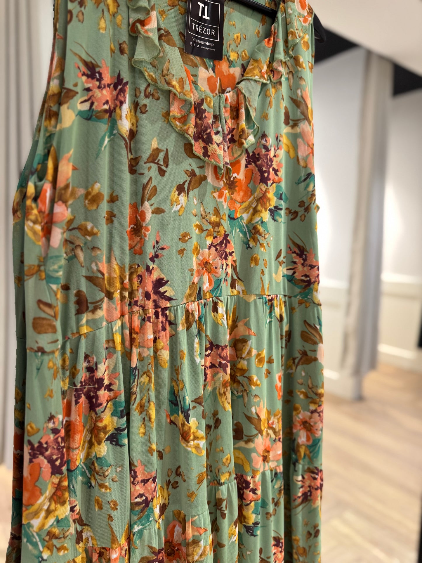 Robe longue d’été à motifs XXL