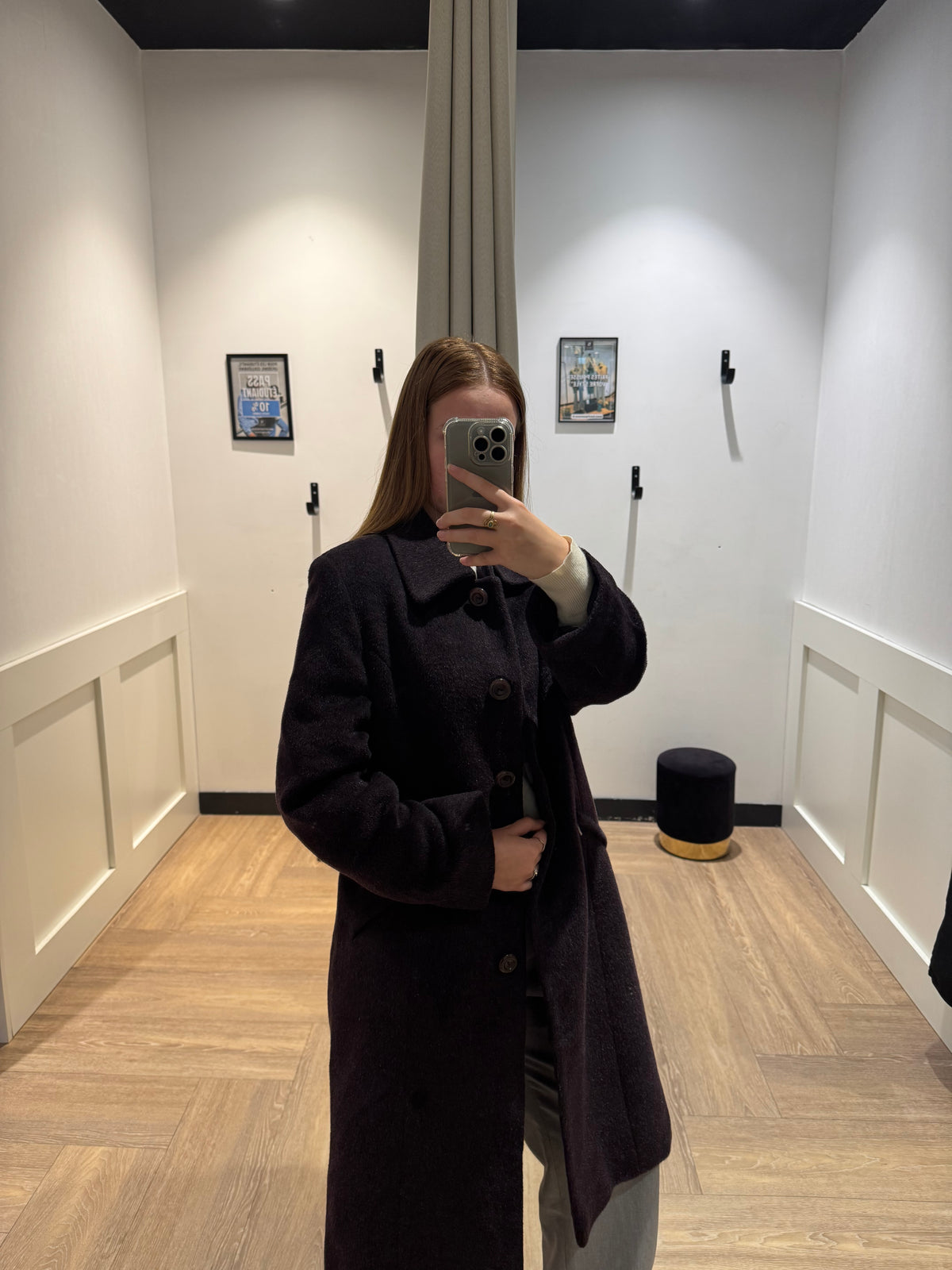 Manteau d’hiver vintage en laine M