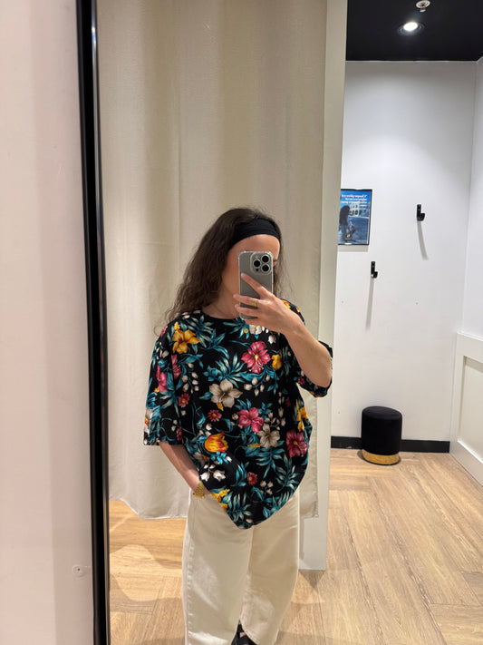 Blouse à fleurs L