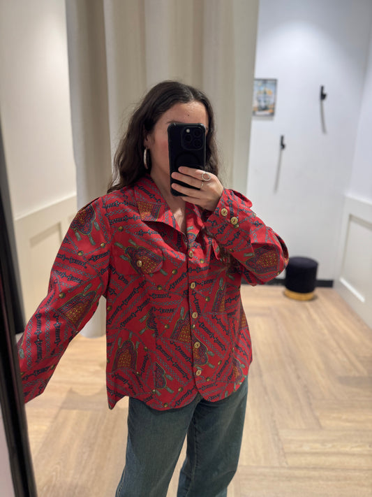 Blouse vintage à motifs L