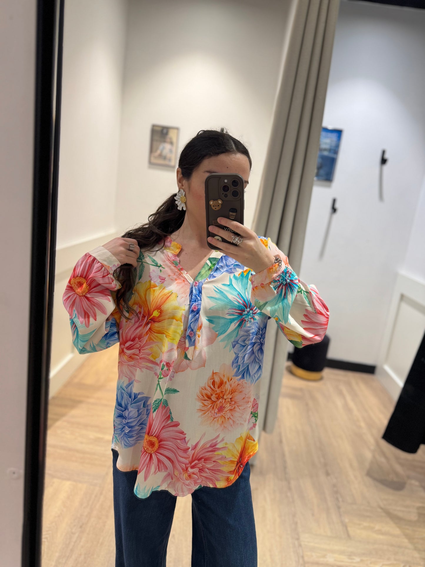 Blouse à fleurs S/M