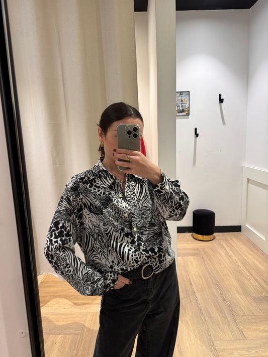 Blouse à motifs animaliers M