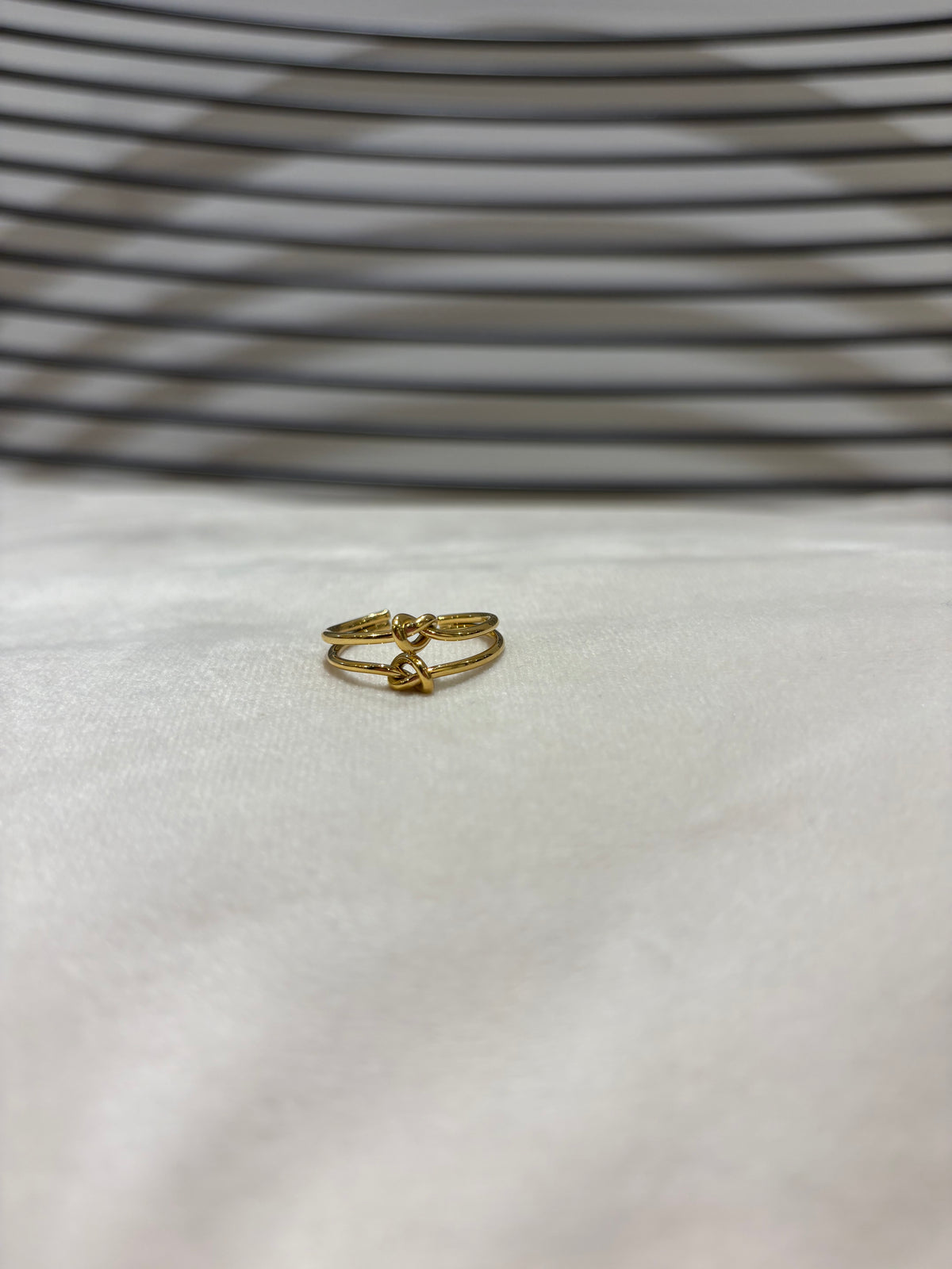 Bague doré noeud marin