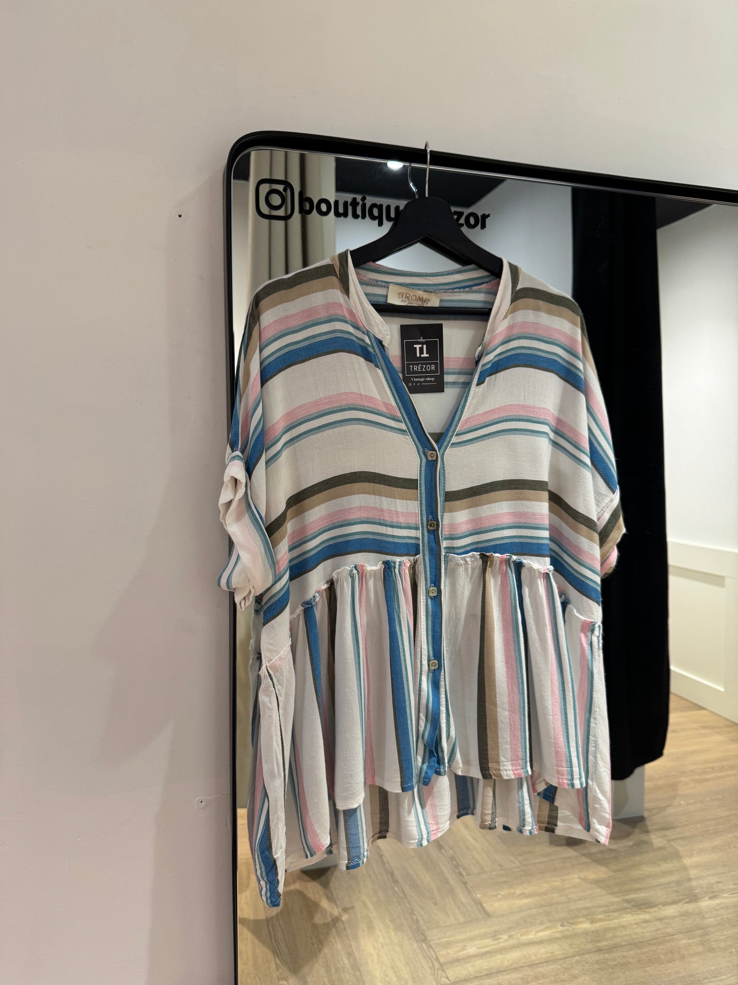 Blouse à rayures M