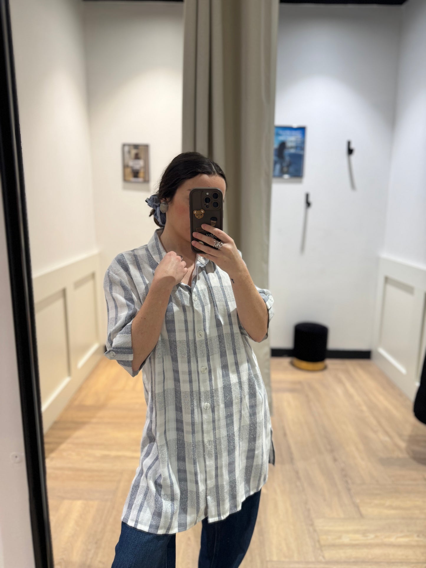 Chemise vintage à carreaux L