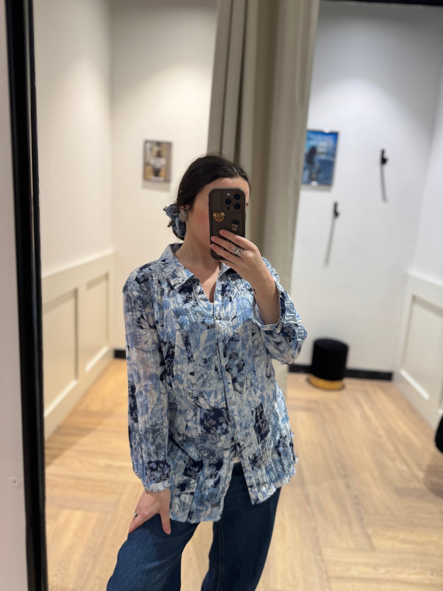Blouse à fleurs 2XL