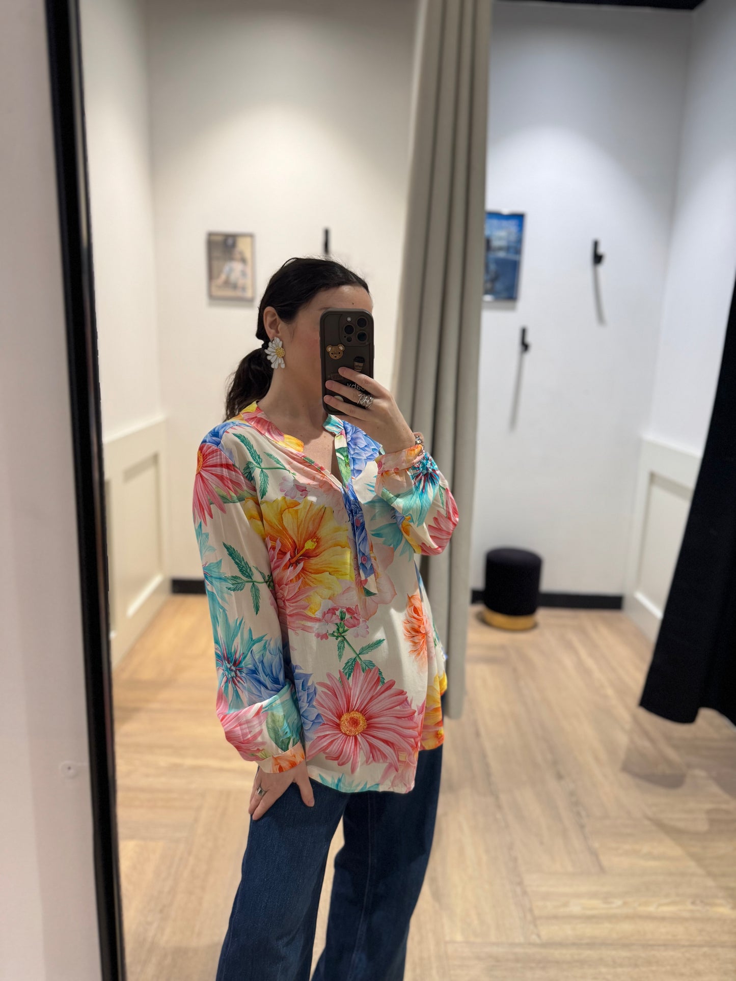 Blouse à fleurs S/M