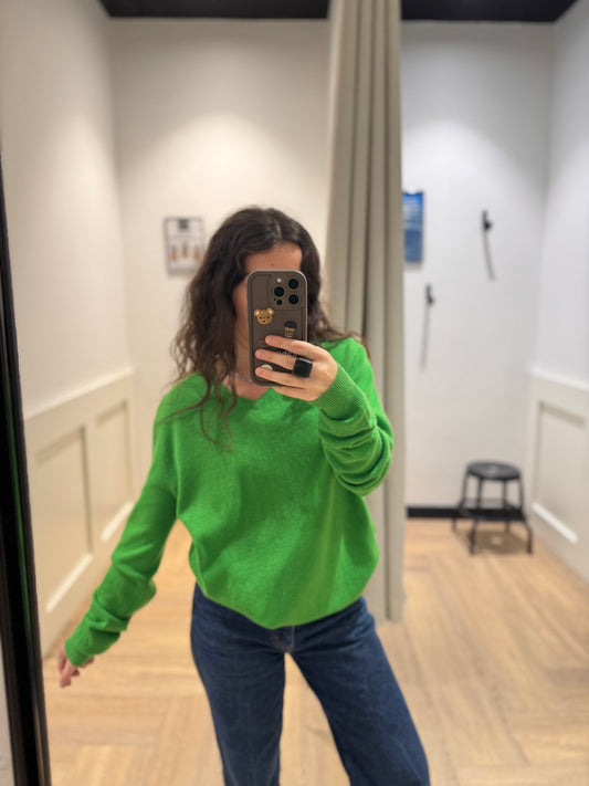 Pull en cachemire col V L