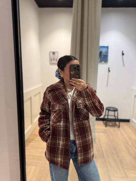 Veste à carreaux S