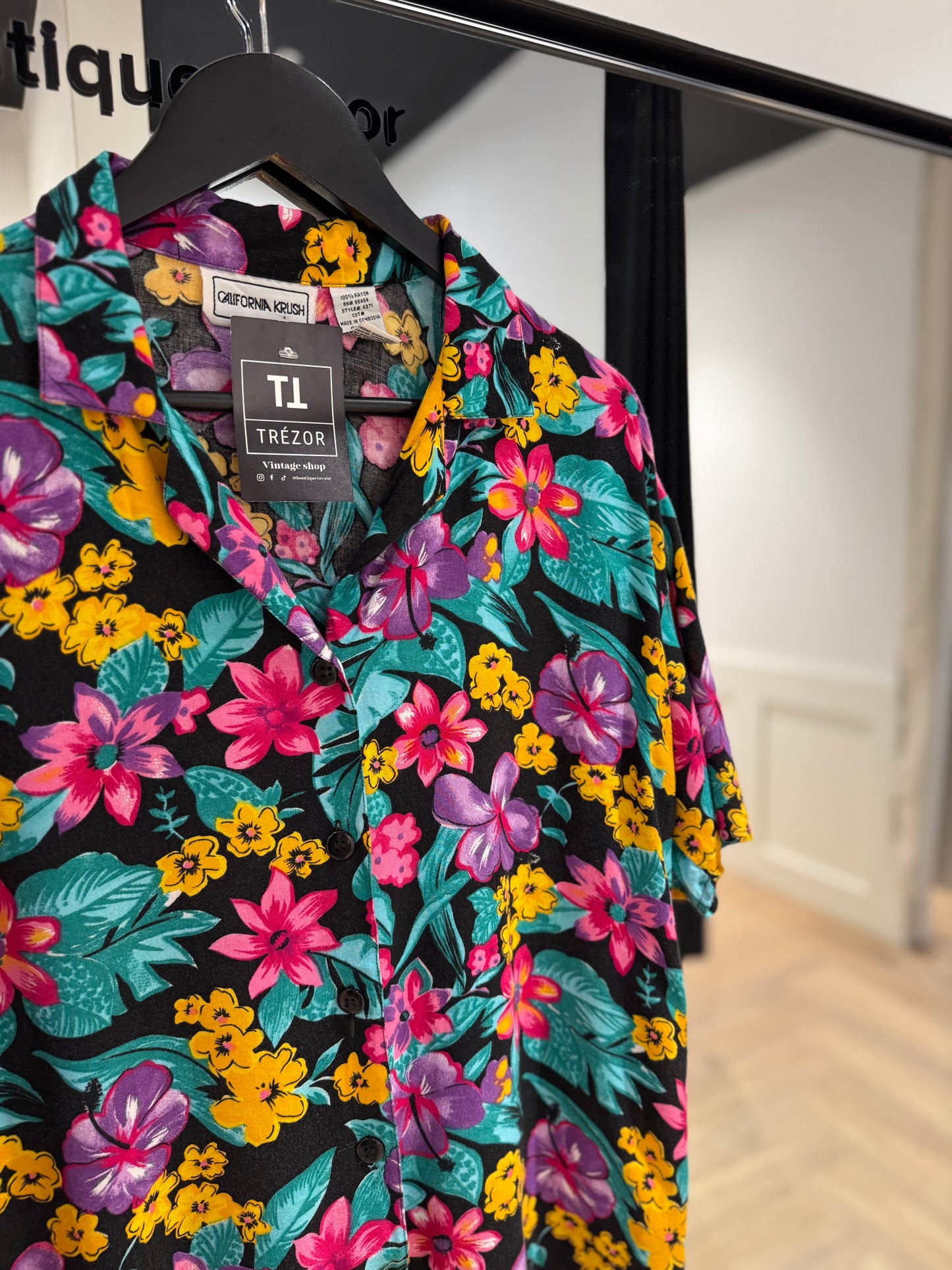 Blouse d’été à fleurs L