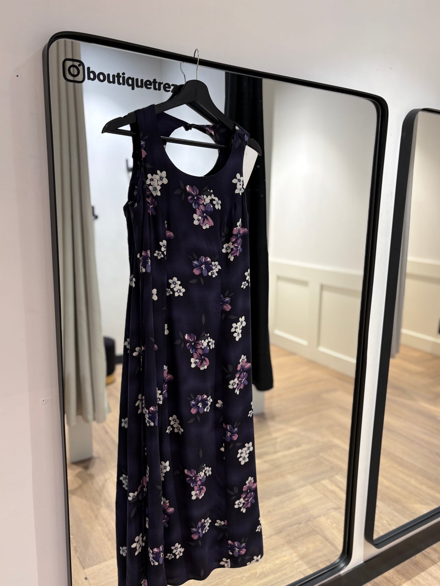Robe longue à fleurs S